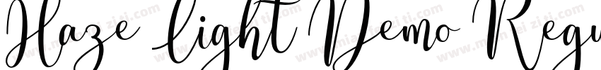 Haze Light Demo Regu字体转换